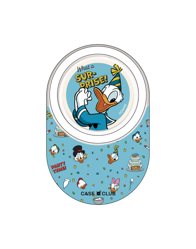 Clear PopGrip Donald Duck Party Blue